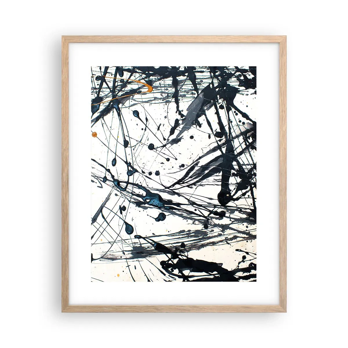 Pôster com moldura de carvalho claro - Com ou sem sentido? - 40x50 cm