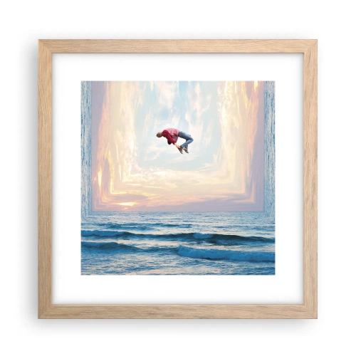 Pôster com moldura de carvalho claro - Para outra dimensão - 30x30 cm