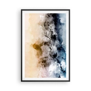 Pôster com moldura preta - Imersos no tumulto do nevoeiro - 61x91 cm