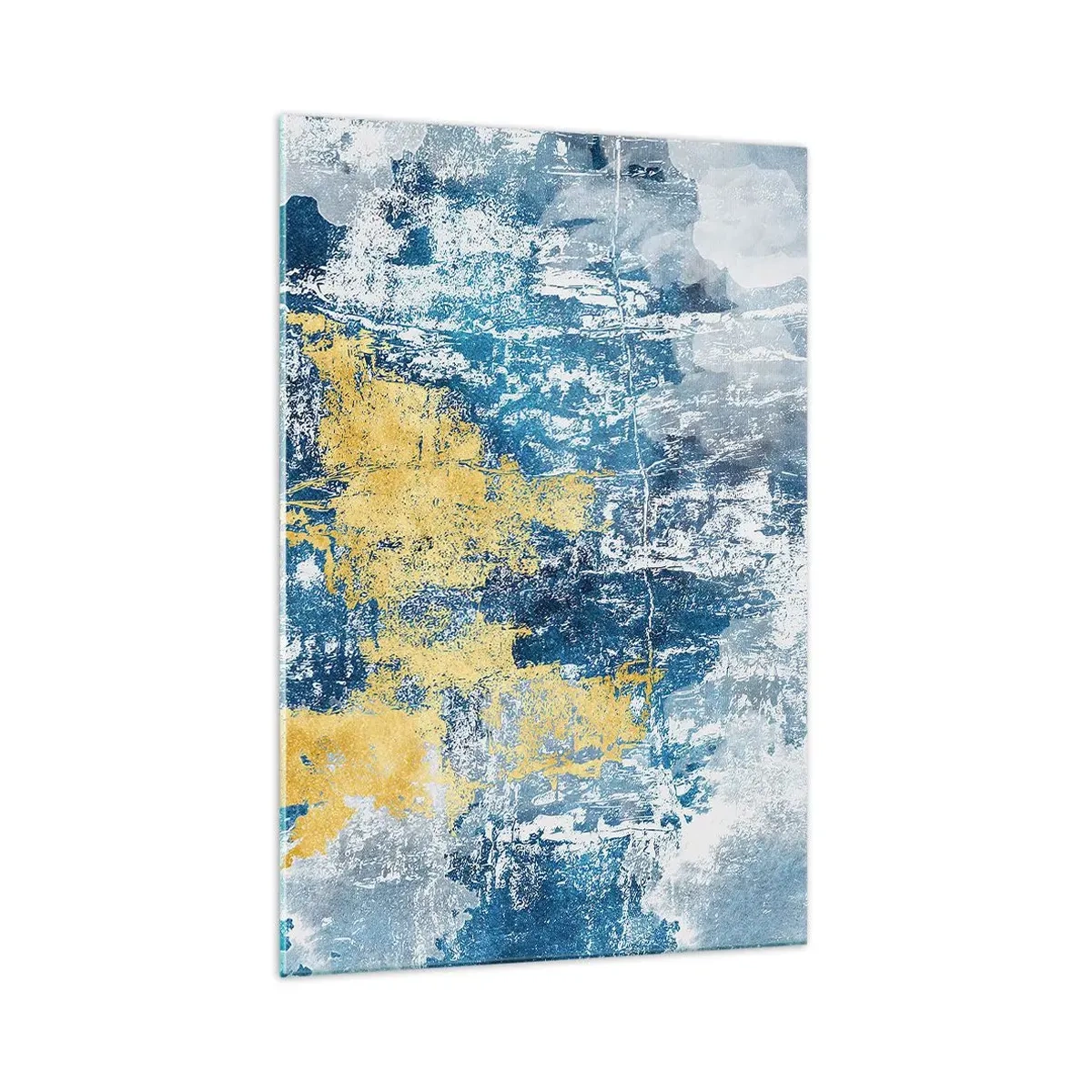 Quadro em vidro - Abstração cheia de clima - 70x100 cm