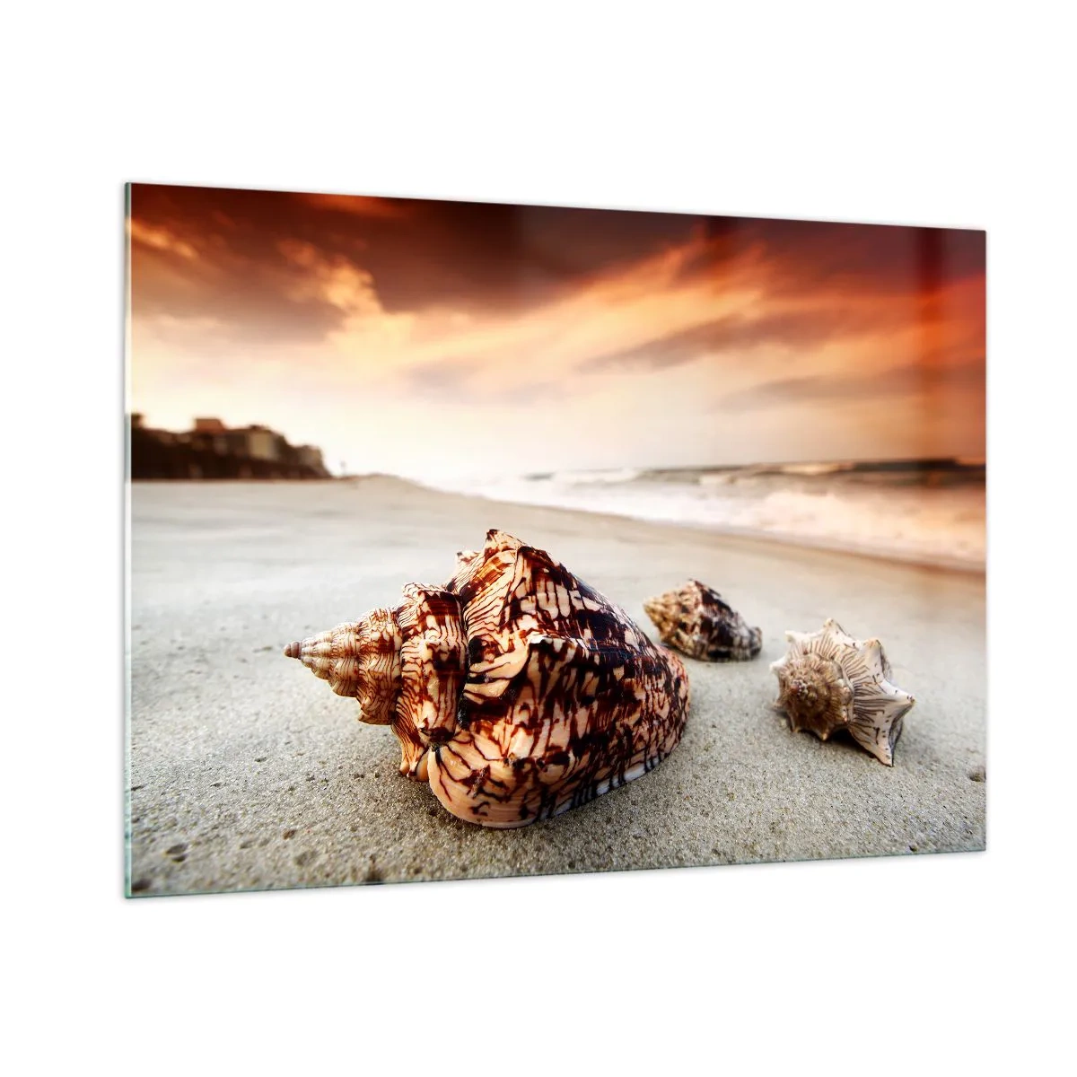 Quadro em vidro - Expulso pelas ondas - 100x70 cm