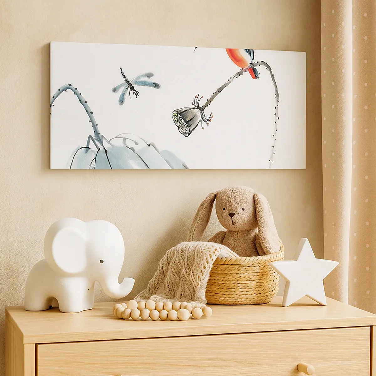 Quadro em tela - A vida do prado - 30x30 cm