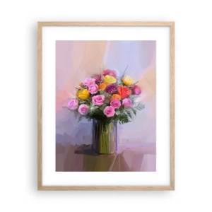 Pôster com moldura de carvalho claro - Beleza retida - 40x50 cm