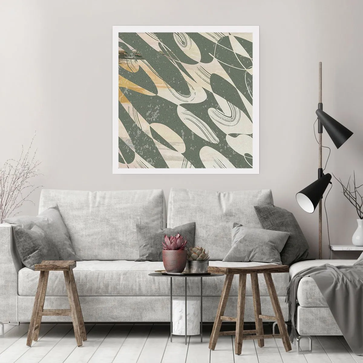 Pôster - Abstração rítmica - 60x60 cm