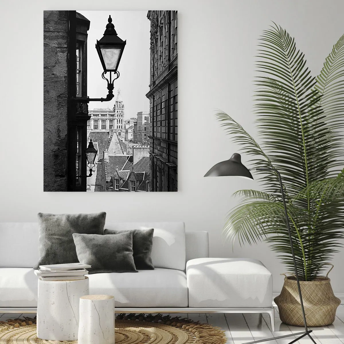 Quadro em vidro - A história de Edimburgo - 80x120 cm