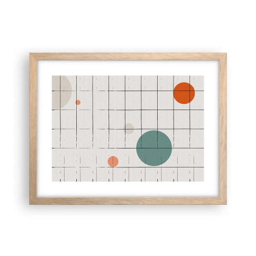 Pôster com moldura de carvalho claro - Encurralado. Nós ou eles? - 40x30 cm