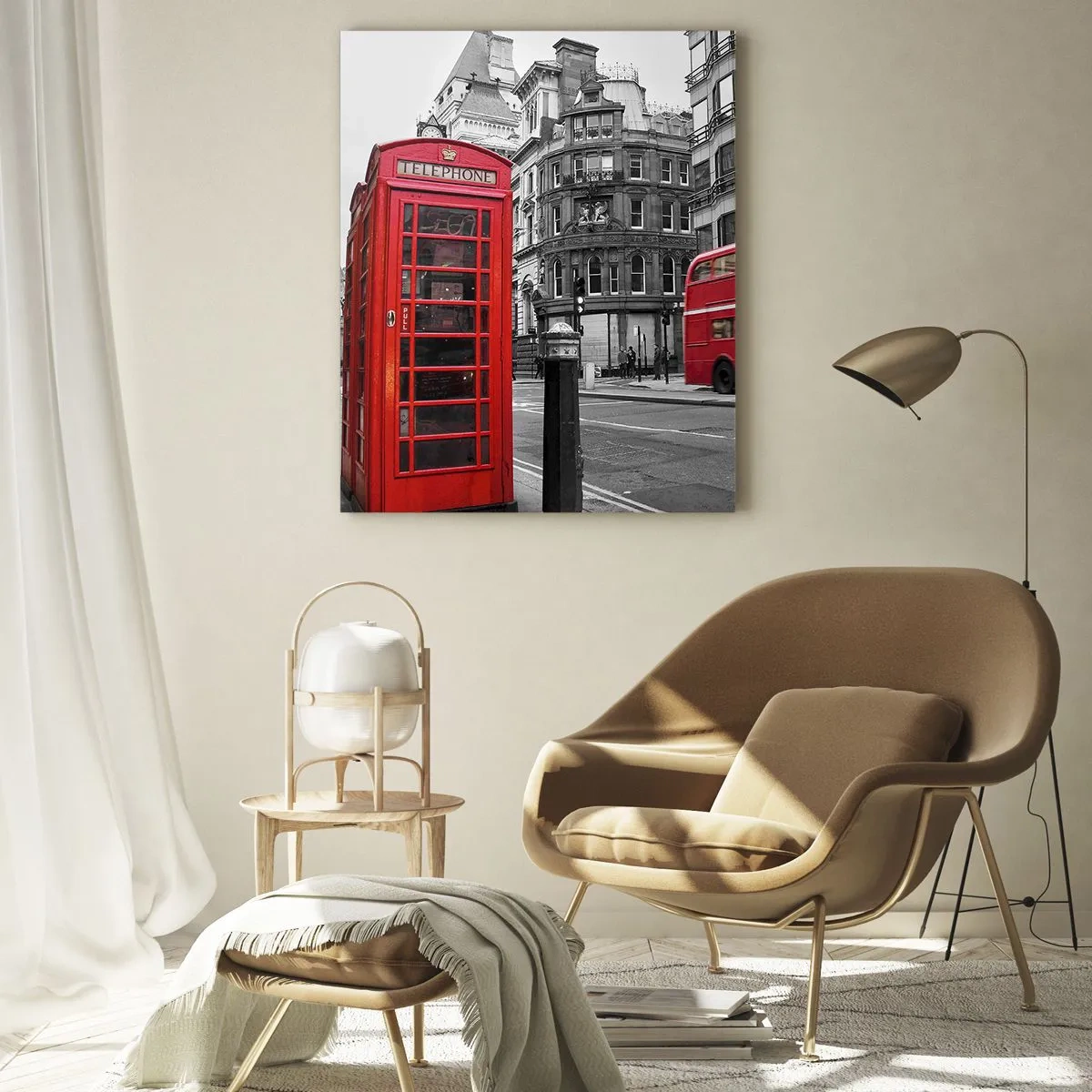 Quadro em vidro - O mais vermelho da Europa - 50x70 cm