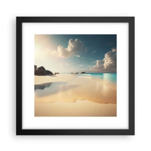 Pôster com moldura preta - Um dia de sonho - 30x30 cm