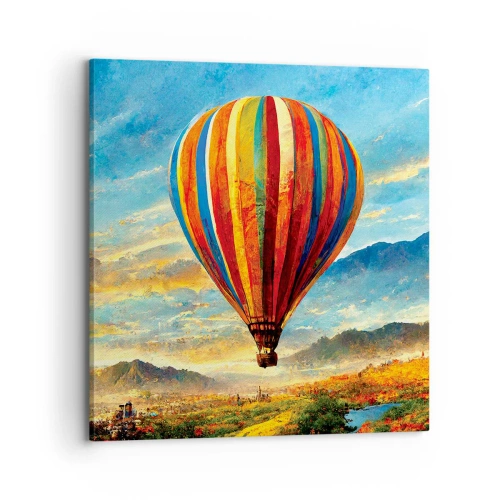 Quadro em tela - Com silêncio enxergas mais - 70x70 cm