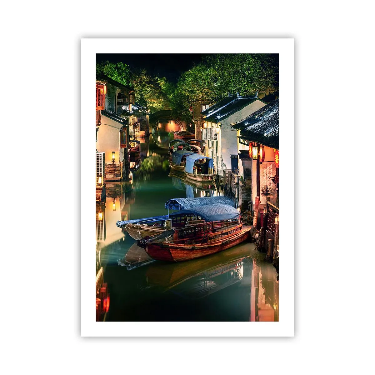 Pôster - Uma noite em uma rua chinesa - 50x70 cm