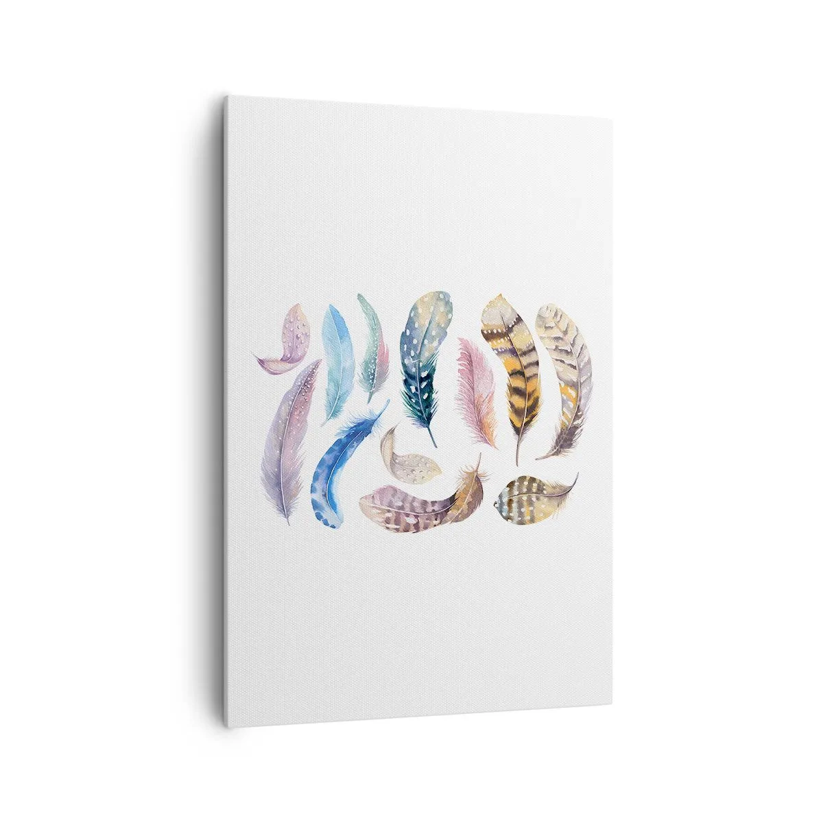 Quadro em tela - Leve, heterogéneo e multicolorido - 70x100 cm