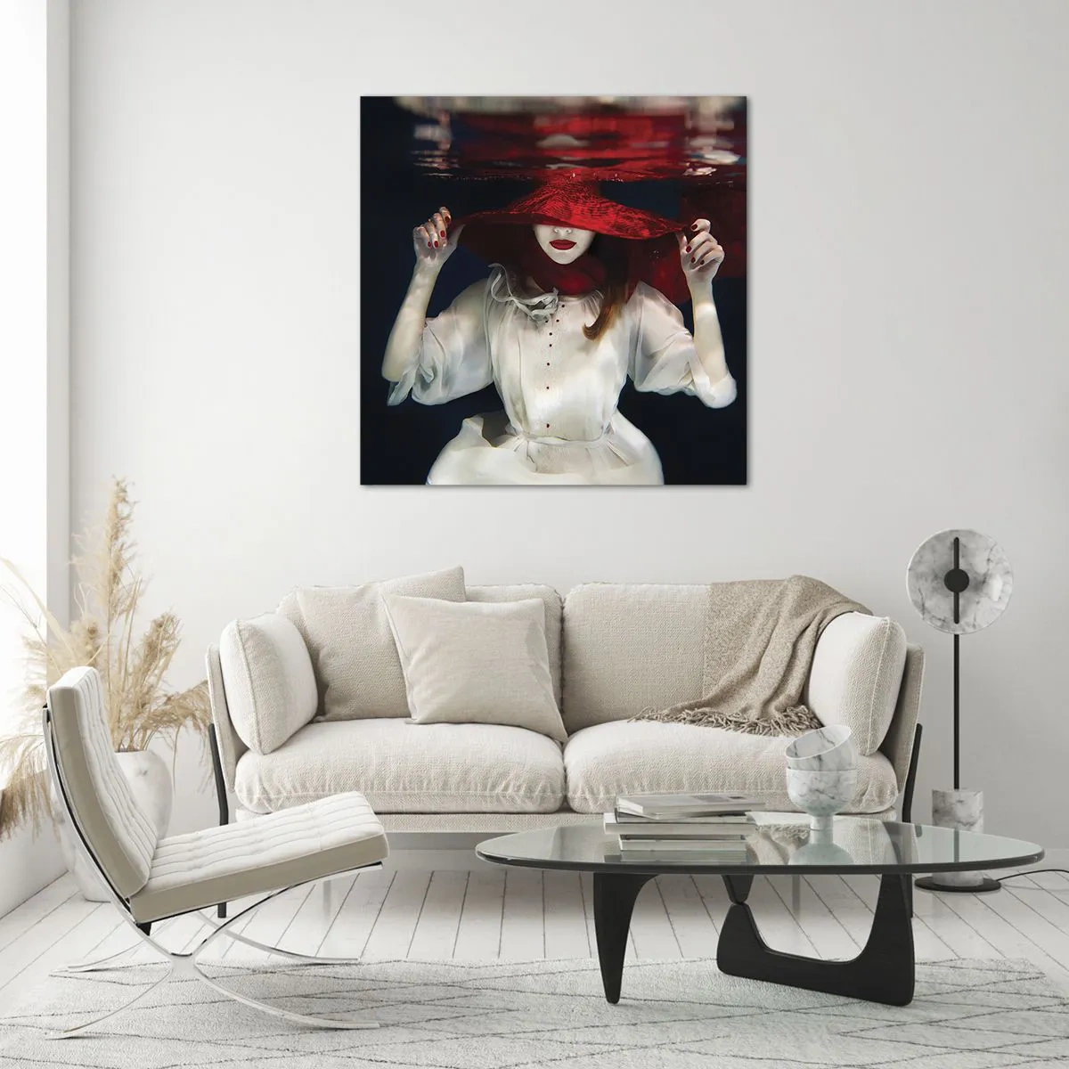 Quadro em vidro - Demônio do Pântano - 40x40 cm