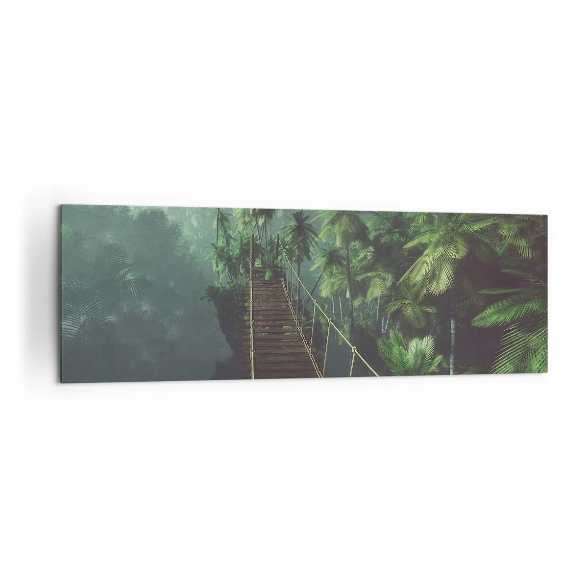 Quadro em tela - Sobre o verde fervente - 160x50 cm