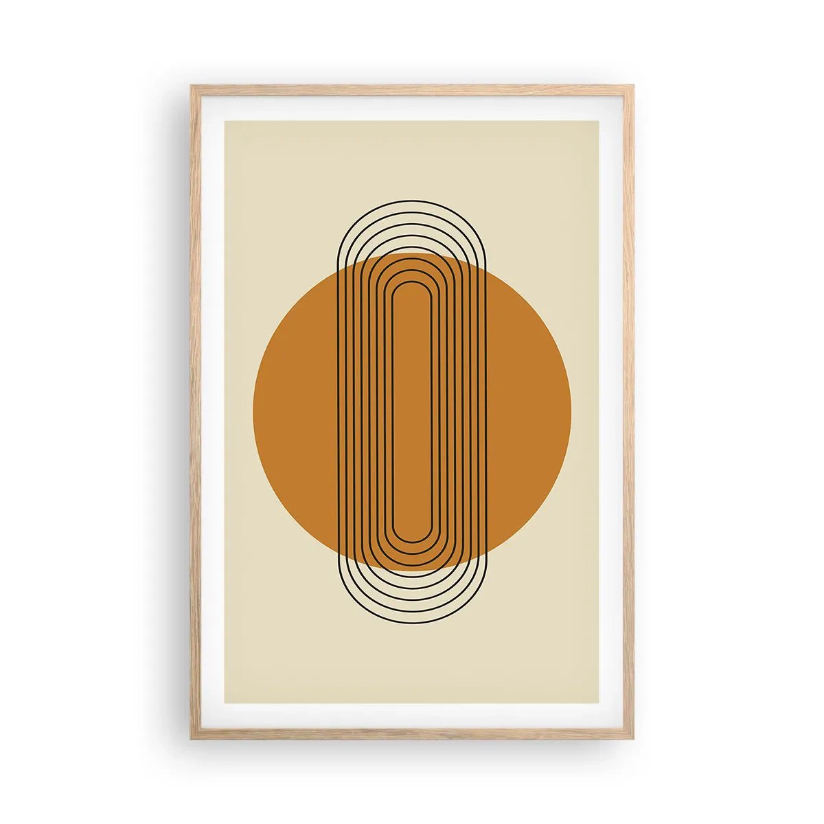 Pôster com moldura de carvalho claro - O plano perfeito - 61x91 cm