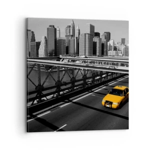 Quadro em tela - A cor da cidade grande - 70x70 cm