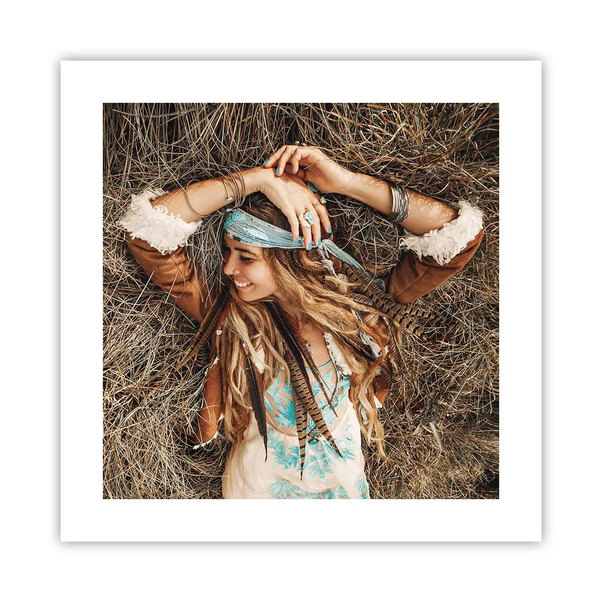 Pôster - A caminho do verão do amor - 40x40 cm