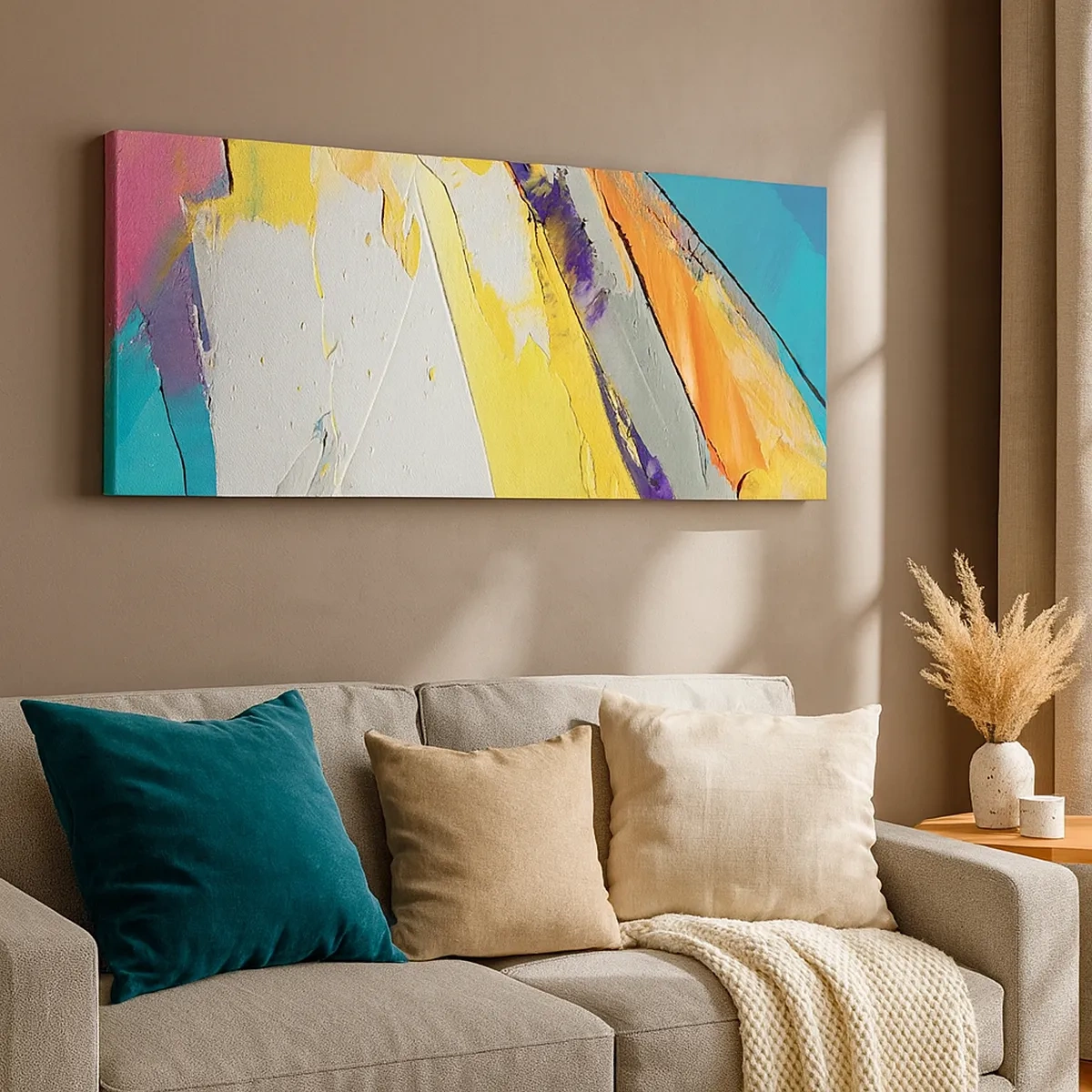 Quadro em tela - Anatomia da luz - 30x30 cm