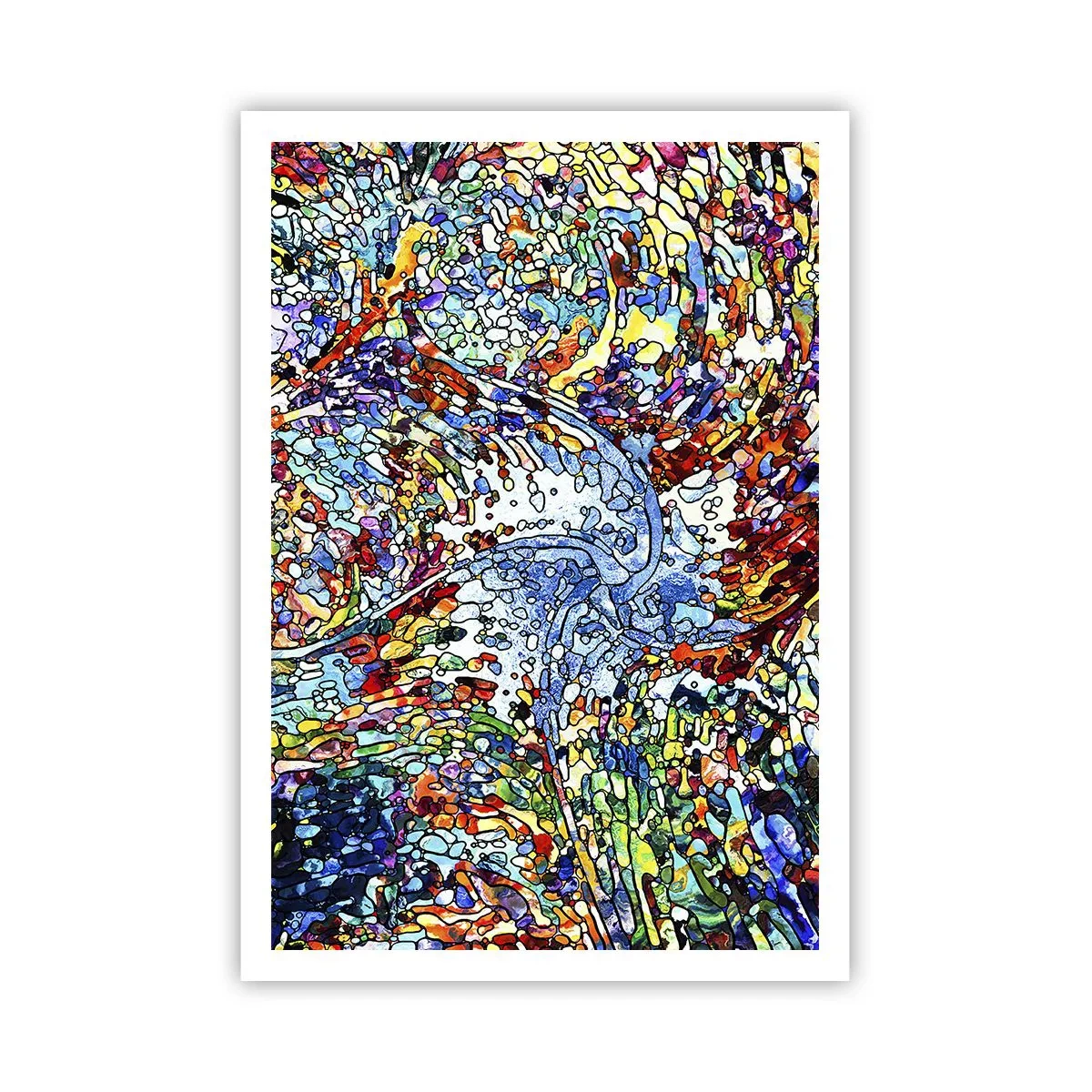 Pôster - Vitrais gotejantes - 70x100 cm