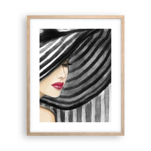 Pôster com moldura de carvalho claro - Onde encontrar-te? - 40x50 cm