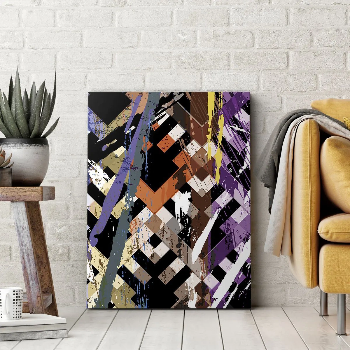 Quadro em tela - Ao quadrado - 80x120 cm