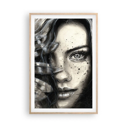 Pôster com moldura de carvalho claro - Beleza selvagem - 61x91 cm