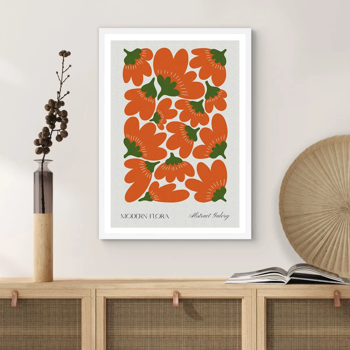 Pôster em moldura branca - Da vida das flores - 50x70 cm