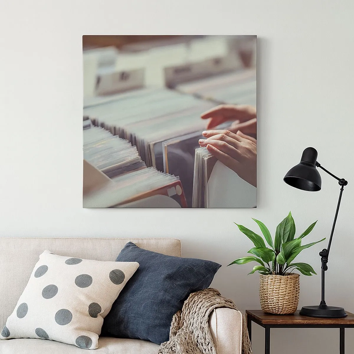 Quadro em tela - Em busca de emoções - 30x30 cm