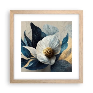 Pôster com moldura de carvalho claro - Tem um coração de ouro - 30x30 cm