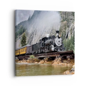 Quadro em tela - Para onde? Onde? - 40x40 cm