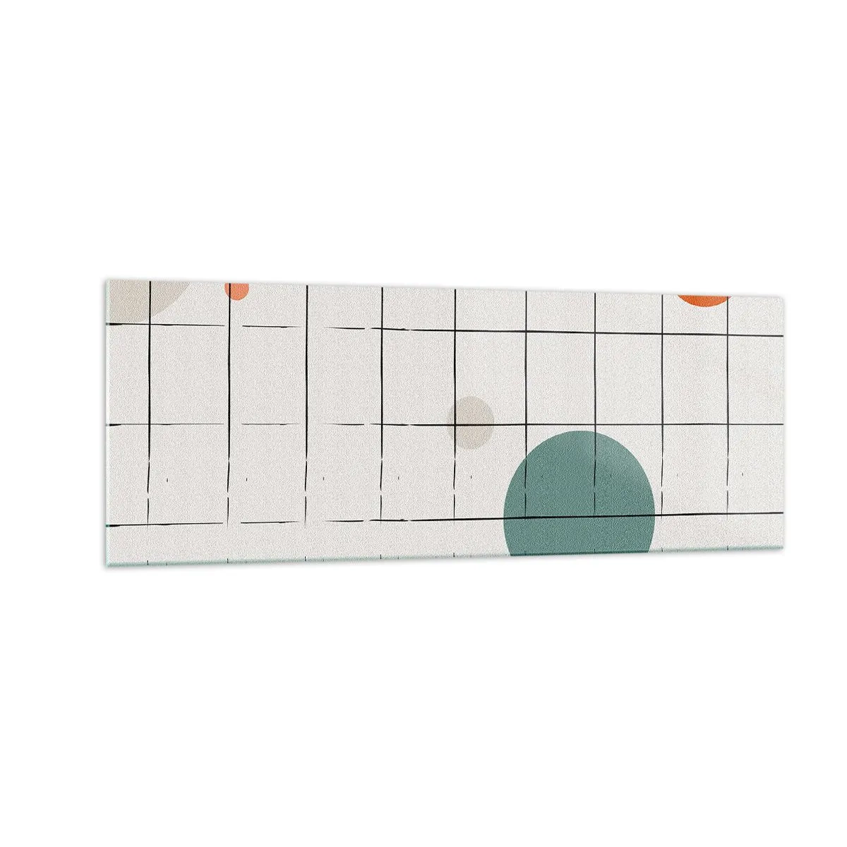 Quadro em vidro - Encurralado. Nós ou eles? - 140x50 cm