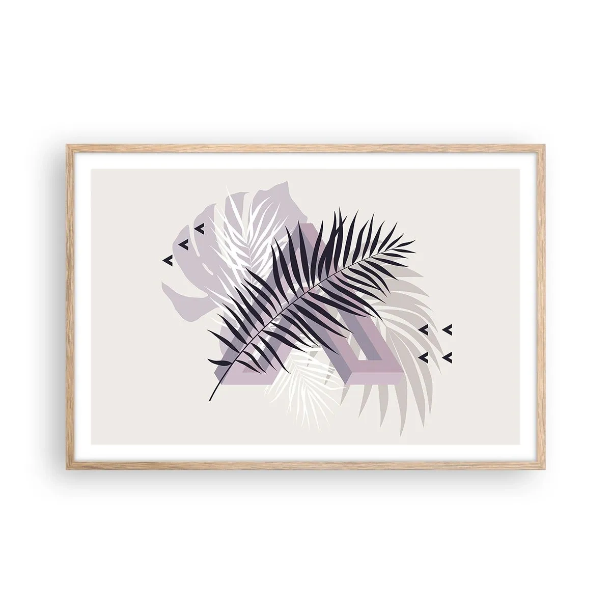 Pôster com moldura de carvalho claro - A sombra de uma sombra - 91x61 cm