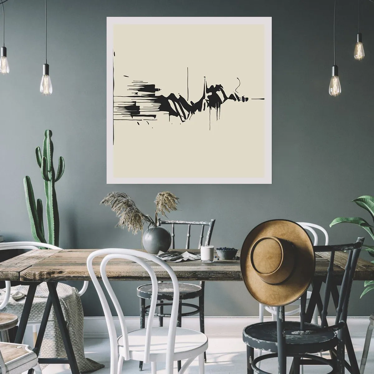 Pôster - Abstração apressada - 60x60 cm