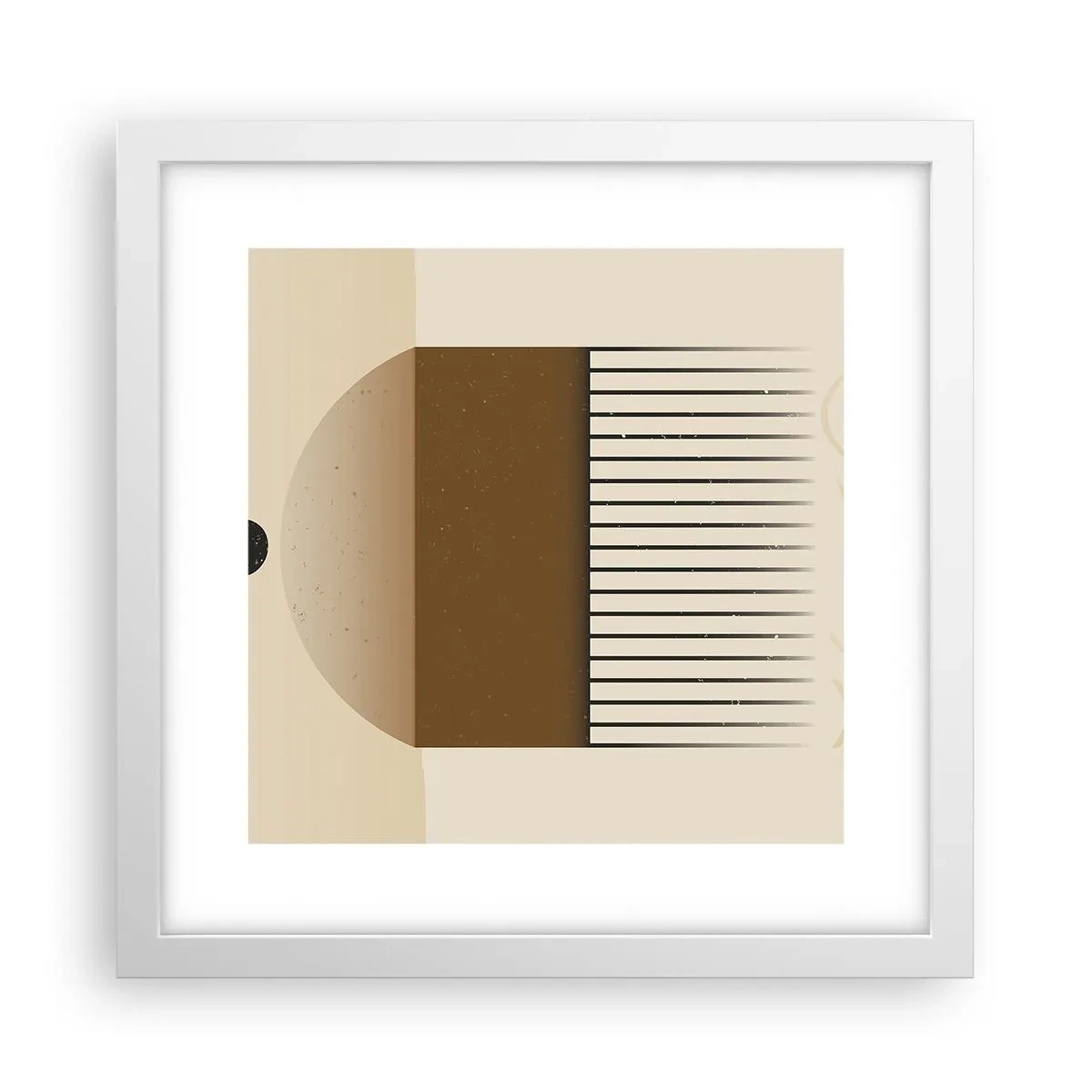 Pôster em moldura branca - Diferentes estados - 30x30 cm