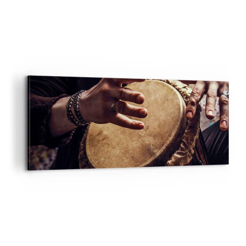 Quadro em tela - No ritmo do coração - 100x40 cm