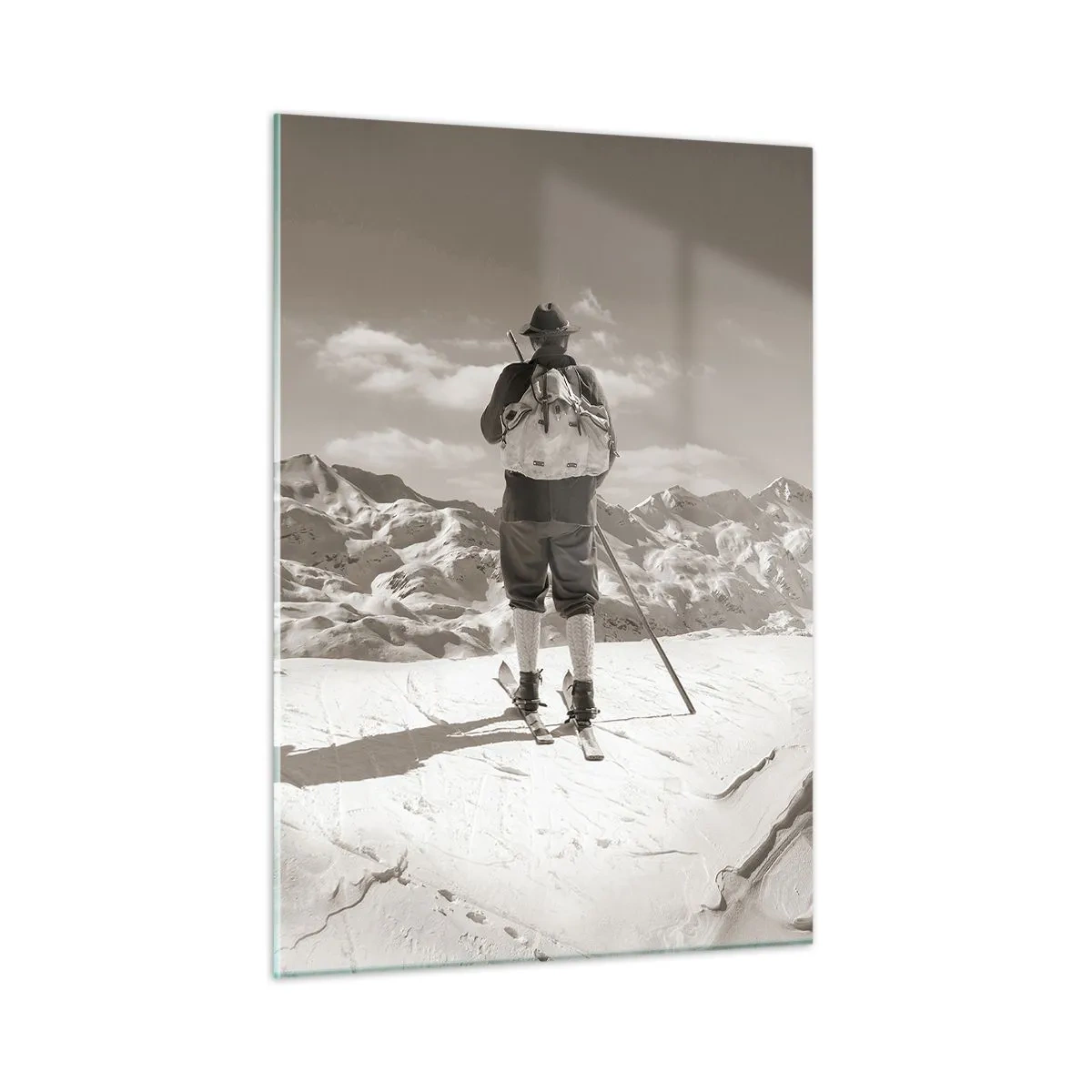 Quadro em vidro - E as montanhas são as mesmas - 50x70 cm