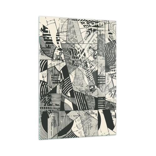 Quadro em vidro - A dinâmica do presente - 50x70 cm