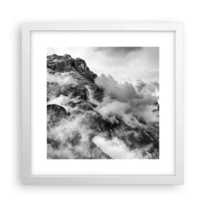 Pôster em moldura branca - Bonitas e cruéis - 30x30 cm