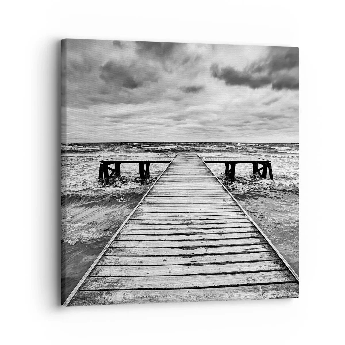 Quadro em tela - Estou à espera do vento, que vai dispersar... - 30x30 cm