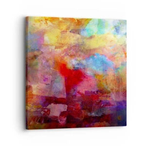 Quadro em tela - Olhe para dentro do arco-íris - 30x30 cm