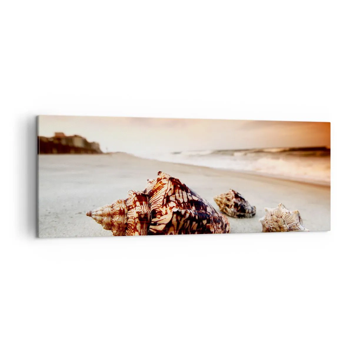 Quadro em tela - Expulso pelas ondas - 140x50 cm