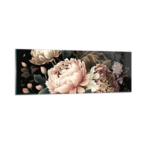 Quadro em vidro - Em estilo barroco - 90x30 cm