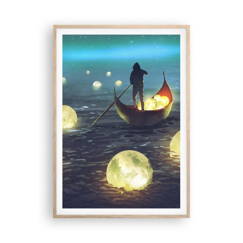 Pôster com moldura de carvalho claro - Coisas com as quais os filósofos nunca sonharam - 70x100 cm