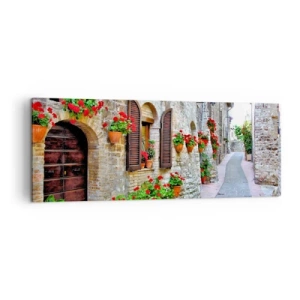 Quadro em tela - Vibrações italianas - 140x50 cm