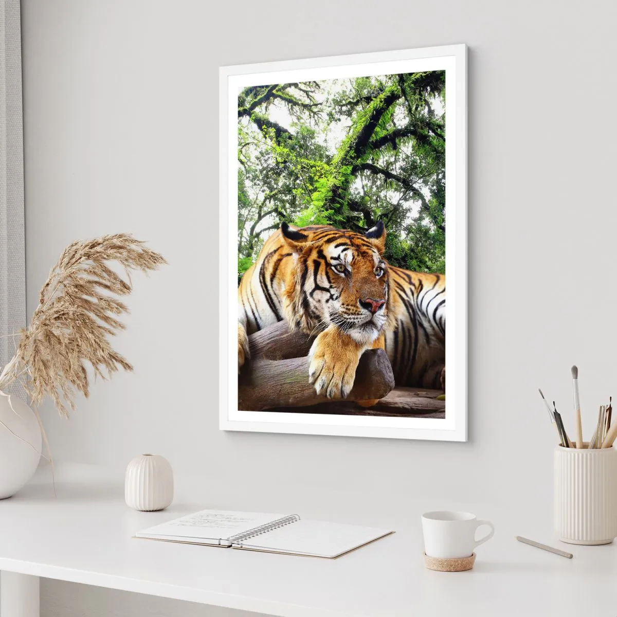 Pôster em moldura branca - Com os melhores cumprimentos - 61x91 cm