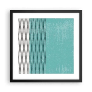 Pôster com moldura preta - Composição equilibrada - 40x40 cm