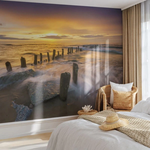 Papel de Parede Premium Canvas - A beleza crua do Mar Báltico - Paisagem, Mar Báltico, Praia - 300x210 cm