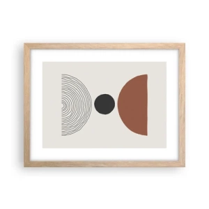 Pôster com moldura de carvalho claro - Em destaque - 40x30 cm