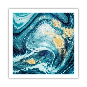Pôster - Redemoinho azul - 60x60 cm