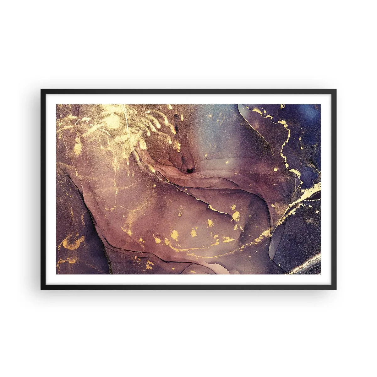 Pôster com moldura preta - Matéria e espírito - 91x61 cm