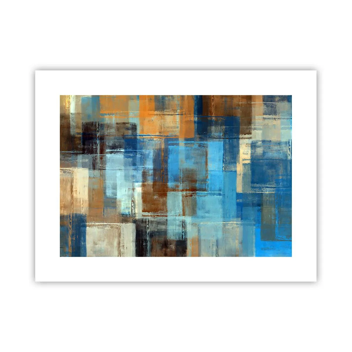 Pôster - Através da cortina azul - 40x30 cm